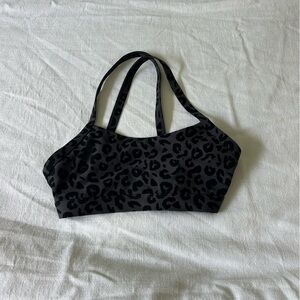 White fox active leopard sports bra